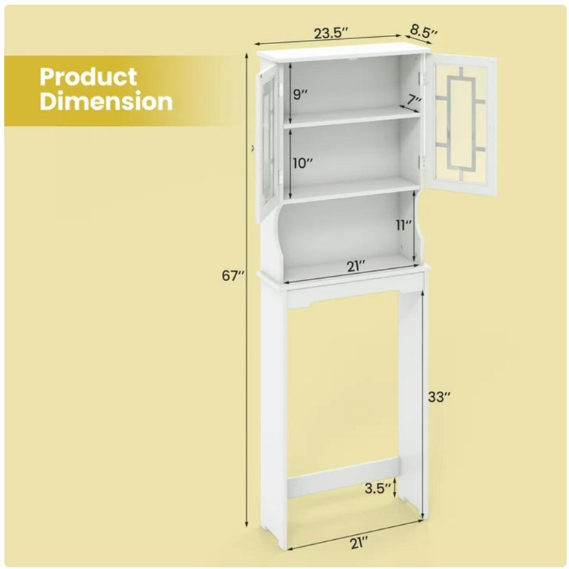 Armoire de rangement pour salle de bain, Blanc