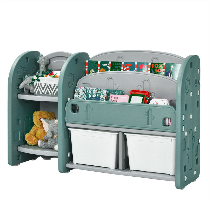 Organisateur de jouets pour enfants avec bacs
