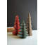 SET OF THREE PRINTED  PAPER ACCORDIAN CHRISTMAS TREES