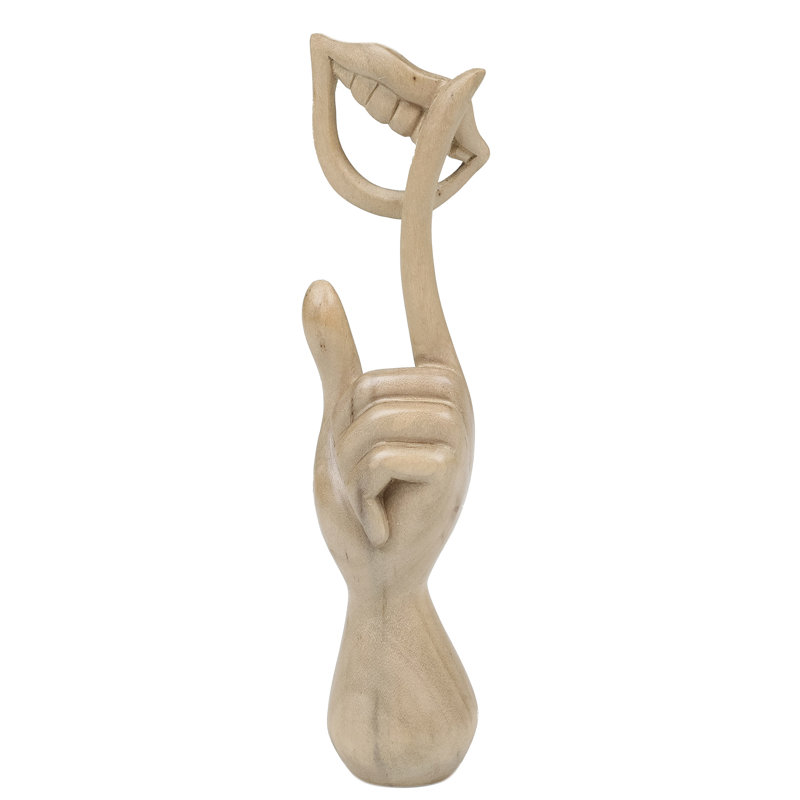 Sculpture en bois faite à la main Latitude Run®