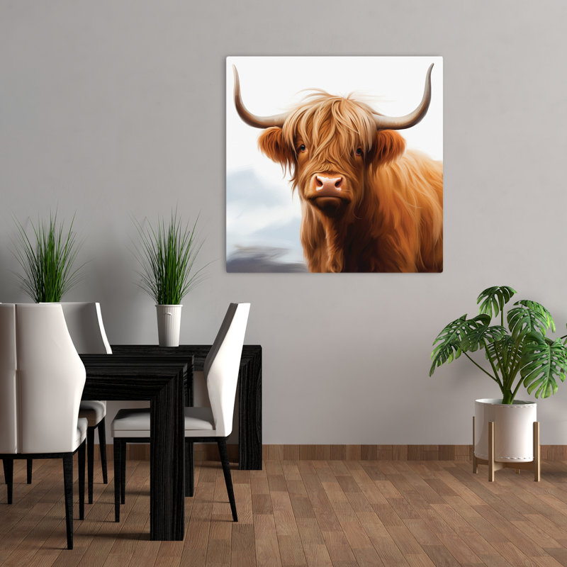 Silky Highland, art naturel contemporain, H 36 po x l 36 po