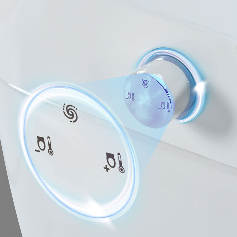 Toilette intelligente 1 / 1,28 GPF avec siège chauffant réglable