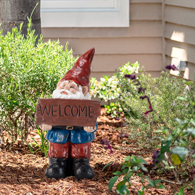Statue de gnome «Welcome» Jodi Mooning