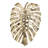 Distinctive Gold Leaf Wall Decoration, 18.9x13.4x1.4", Aluminum Craftsmanship Gorgeous Decorative, Made Of