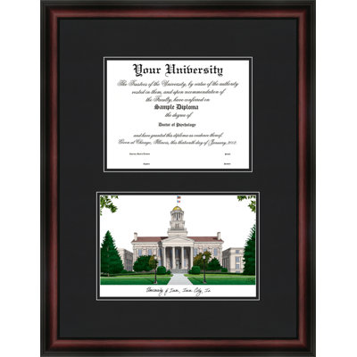 NCAA Iowa Hawkeyes Diplomate Diploma Frame