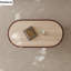 Table basse ovale minimaliste italienne