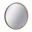 Miroir décoratif 31,3 "deux tons noir mat et bois naturel