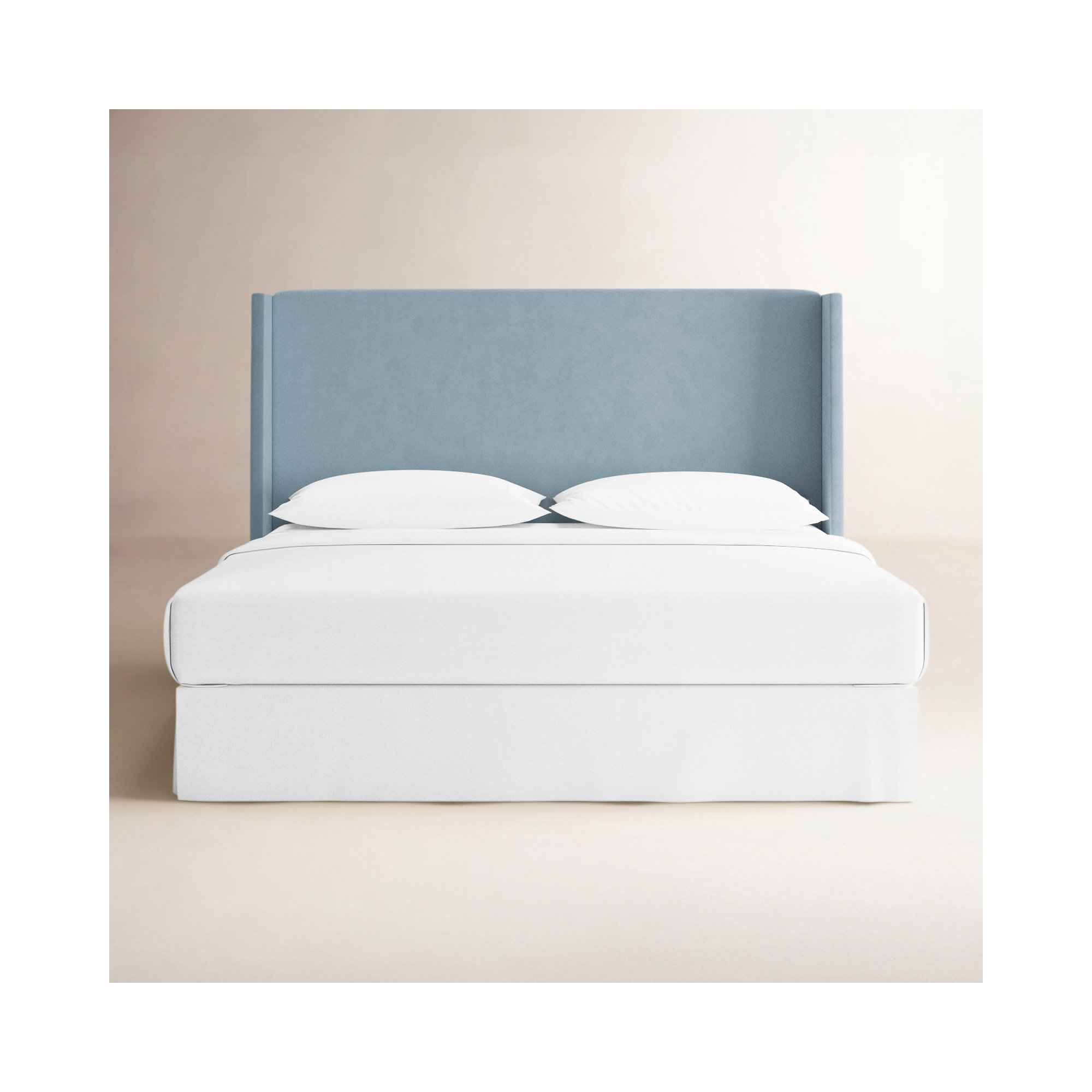 Bellfield Upholstered Headboard, Zuma Pumice Textured Linen, Twin