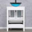  Ensemble de meuble-lavabo simple 24 po avec lavabo vasque, plateau en bois manufacturé, robinet et drain-421121600-421121601