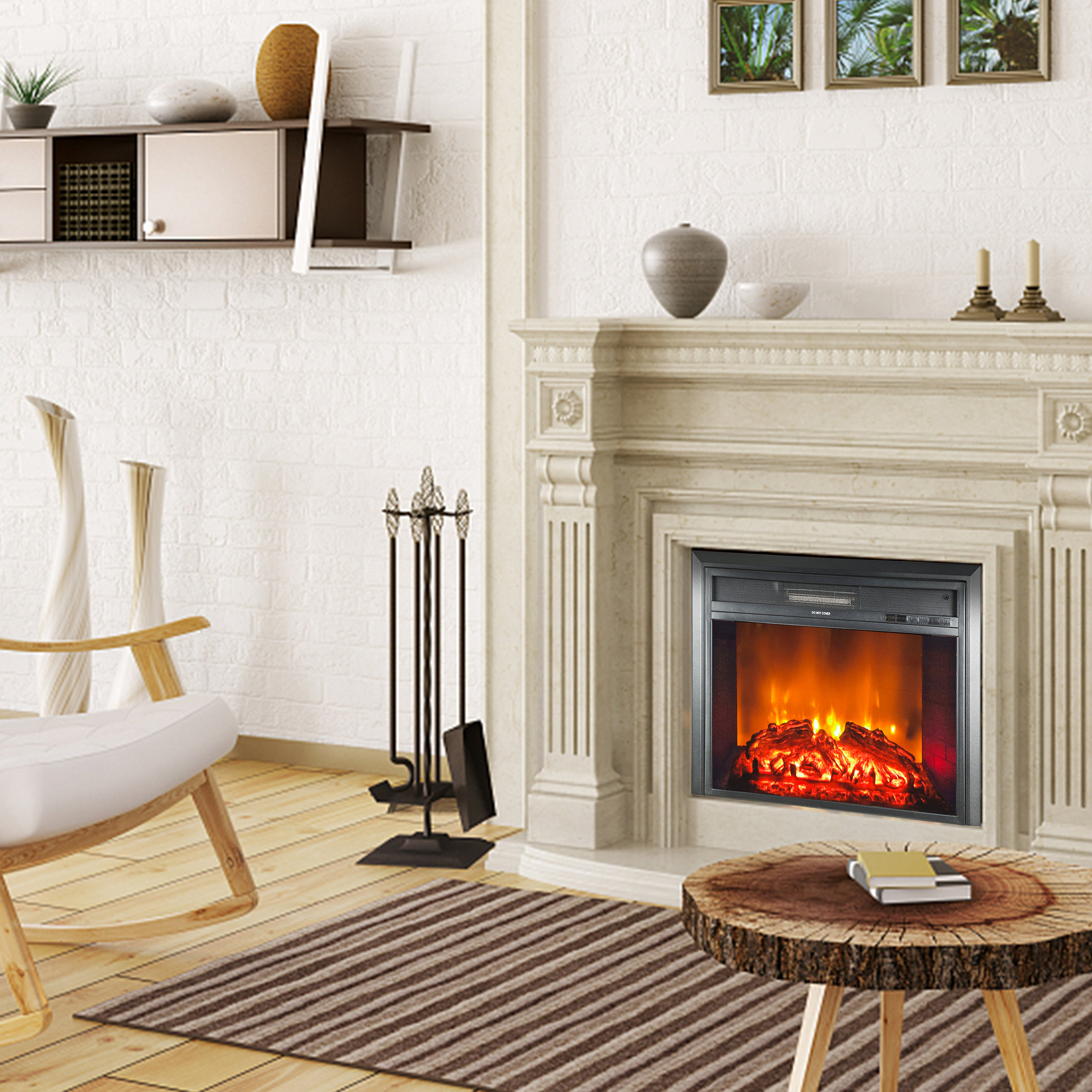 Symple Stuff Lleyton Electric Fireplace Insert;Fireplace | Wayfair