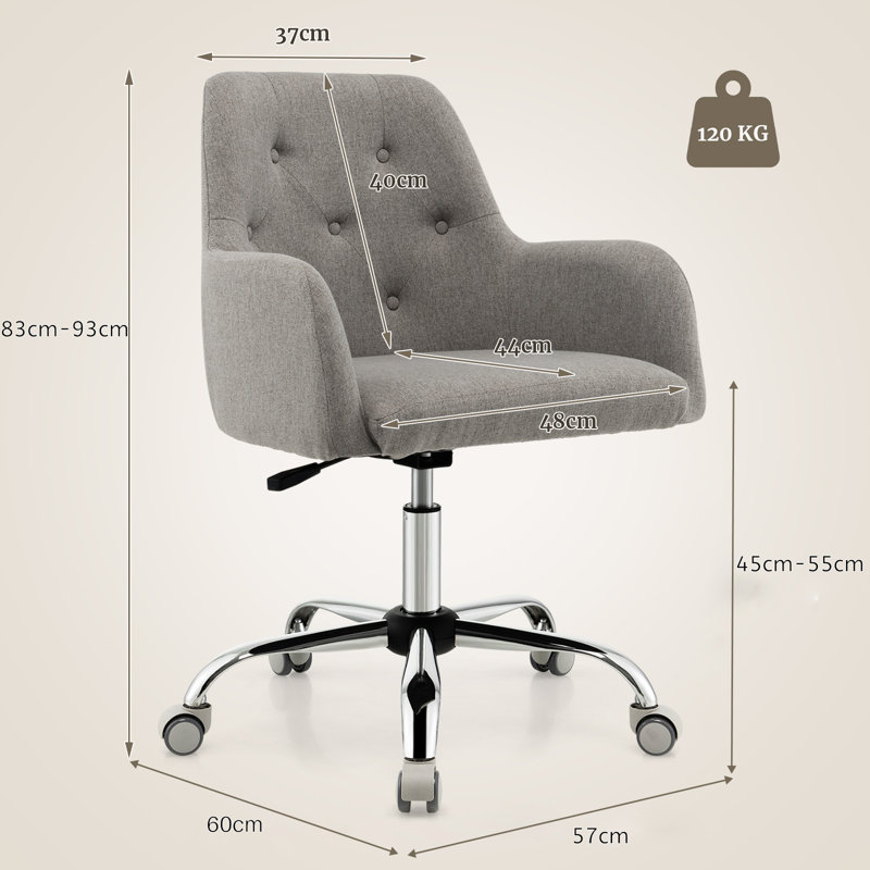 Latitude Run Lakeba Fabric Executive Chair
