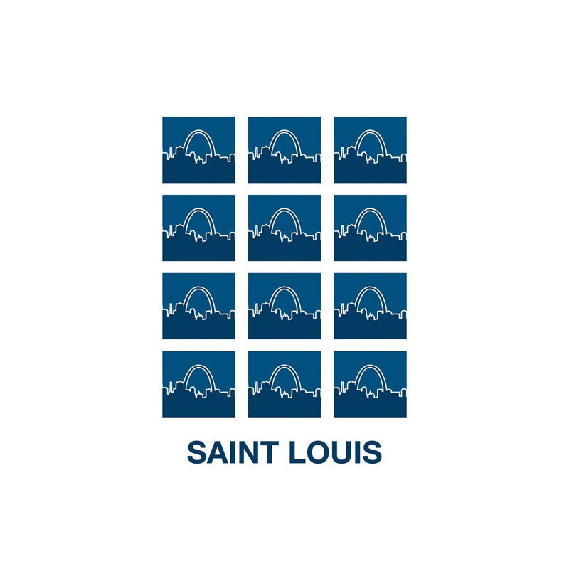Saint Louis Arches by Benton Park Prints - Wrapped Canvas Gallery-Wrapped Canvas Giclée, 20.32 cm H x 30.48 cm W