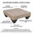 Roddrick Tokyo Inspired 36 Inch Square Mango Wood Coffee Table - Handcrafted With Elegant Sandblasted Gray Finish And Tapered Legs