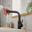 Robinet de lavabo, robinets de cuisine noirs avec douchette extractible, robinet de préparation pour mini-bar