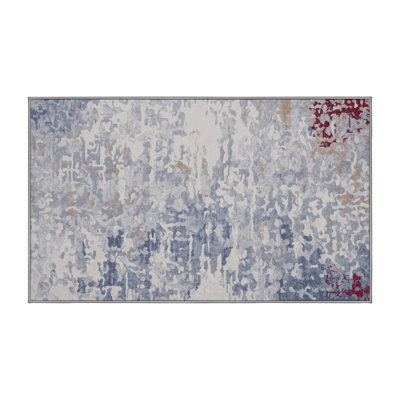 Machine Washable Gray Area Rug