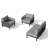 Outdoor Patio Sectional Sofa Set -50114346