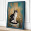 Contemplative Cat Boho 1 Piece Wrapped Canvas Wall Art-2104914695-2104914930