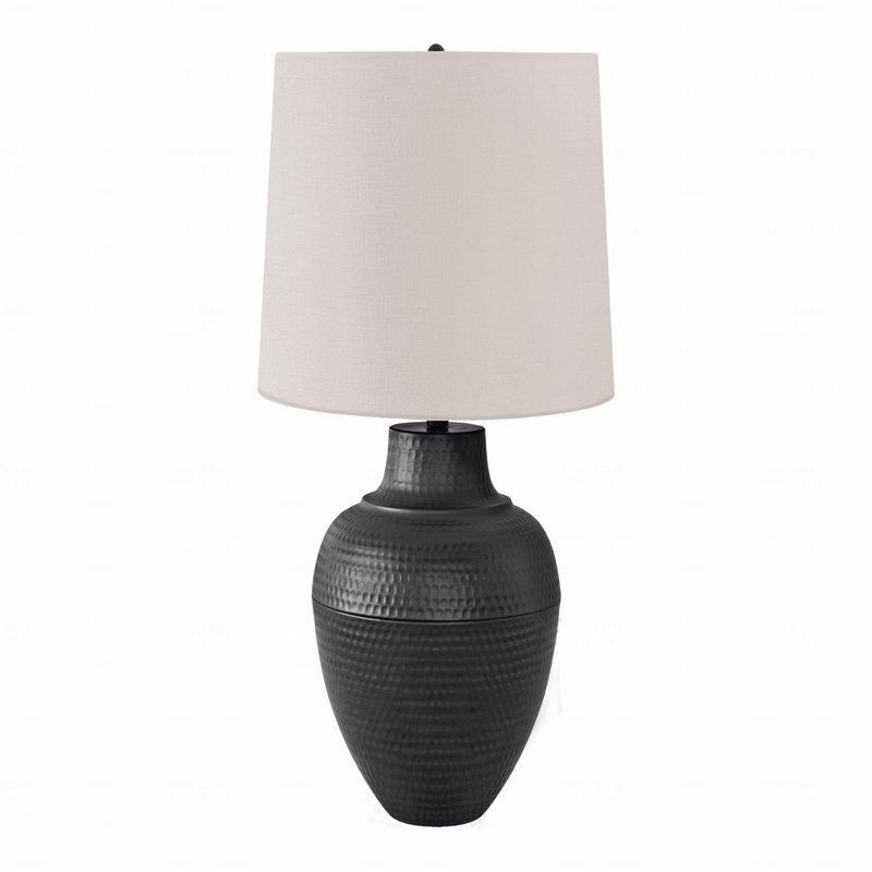 Table Lamp  - 26"H,, Black Metal