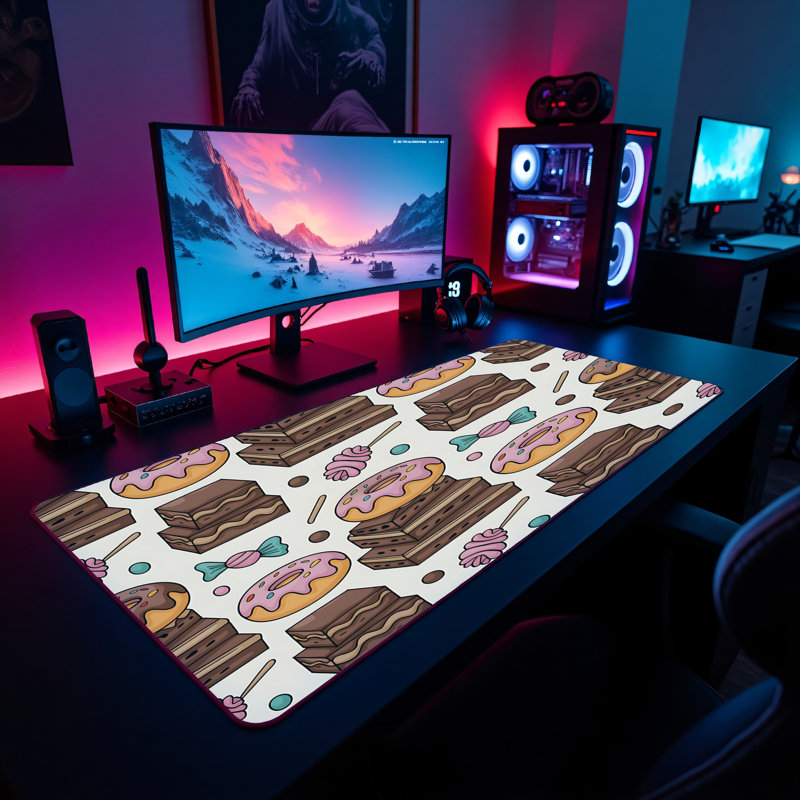 Polyester Desk Pad, 14.4x12.1