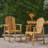 Outdoor Weather Resistant Acacia Wood Adirondack Dining Chairs (Set Of 2)-219905329