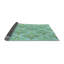 Tapis bleu clair en laine Damask-1971903577