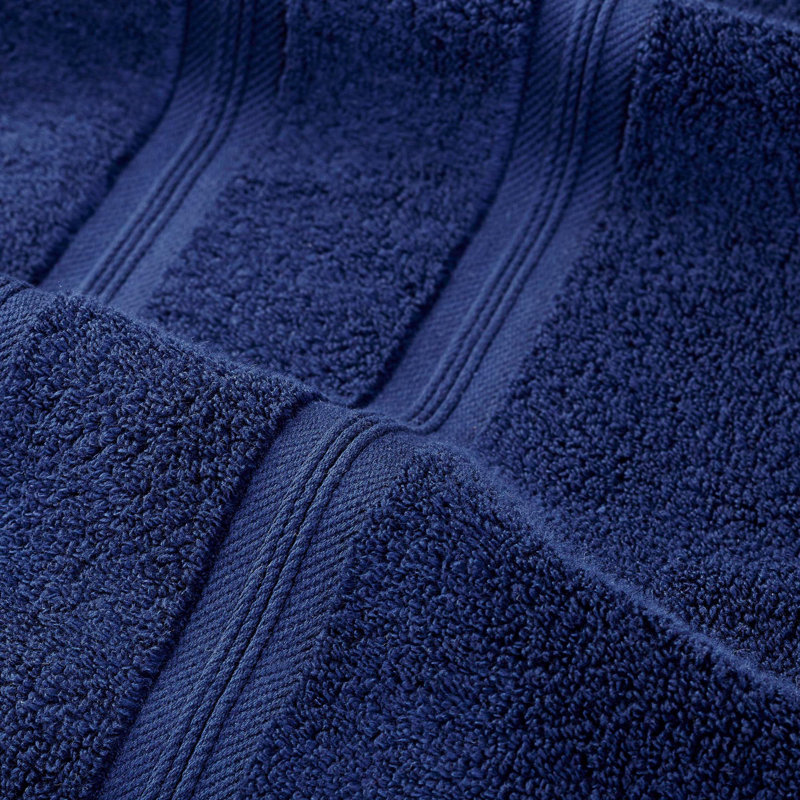  Essuie-mains en coton Smart Quick-Dry Zero Twist, ensemble de 6, Marine