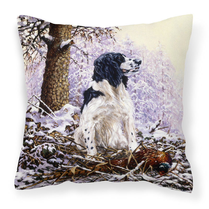  Coussin décoratif 14 "Springer Spaniel par Michael Herring, 18 po x 18 po