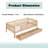 Wood Frame Twin Daybed With Two Drawers-931830989