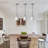 Castelli 1-Light Modern Dimmable Single Pendant Light in Matte White with Metal Shade