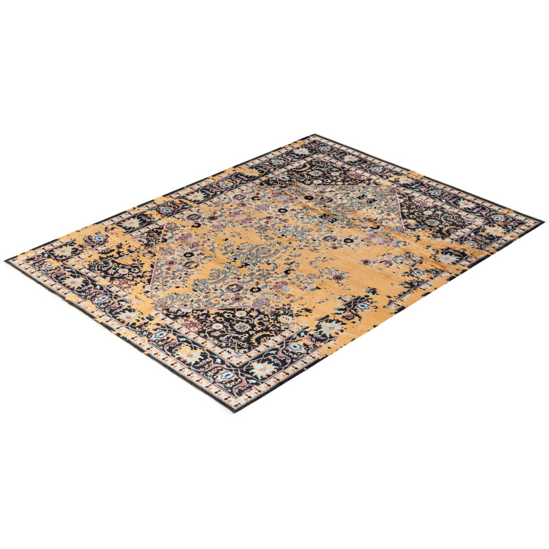 Overdyed One-of-a-Kind 9' 2" X 12' 3" Hand Knotted Area Rug