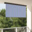 Vidaxl Outdoor Roller Blind Striped Fabric-117470685-117470661