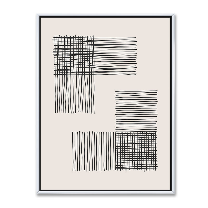«Minimal Geometric Compostions of Elementary Forms XXI», reproduction sur toile, H 20 po x l 12 po x p 1 po