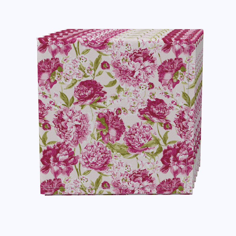 Cotton Floral Square Napkin