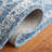 Frachia Tufted Wool Cotton Oriental Rug in Blue-163745854