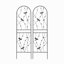 Ensemble de 4 treillis de jardin en métal 71 po x 19,7 po antirouille pour plantes grimpantes déco libellule