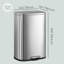 Poubelle à pédale en acier inoxydable 20 gallons résistante aux empreintes digitales avec seau intérieur amovible-125813047-108941256