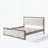 Platform Bed with Boucle fabric Headboard-1862561976