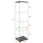 Quick - Install Antique Tempered Glass Display Cabinet With 12 Color Adjustable Led Lights, 4 Shelf, For Protecting Collections Modern 1 Door Shelf Ideal Bedrooms