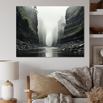 " Canyon Photo Veiled In Fog II "