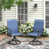 Coussin bleu / cadre noir est en rupture de stock