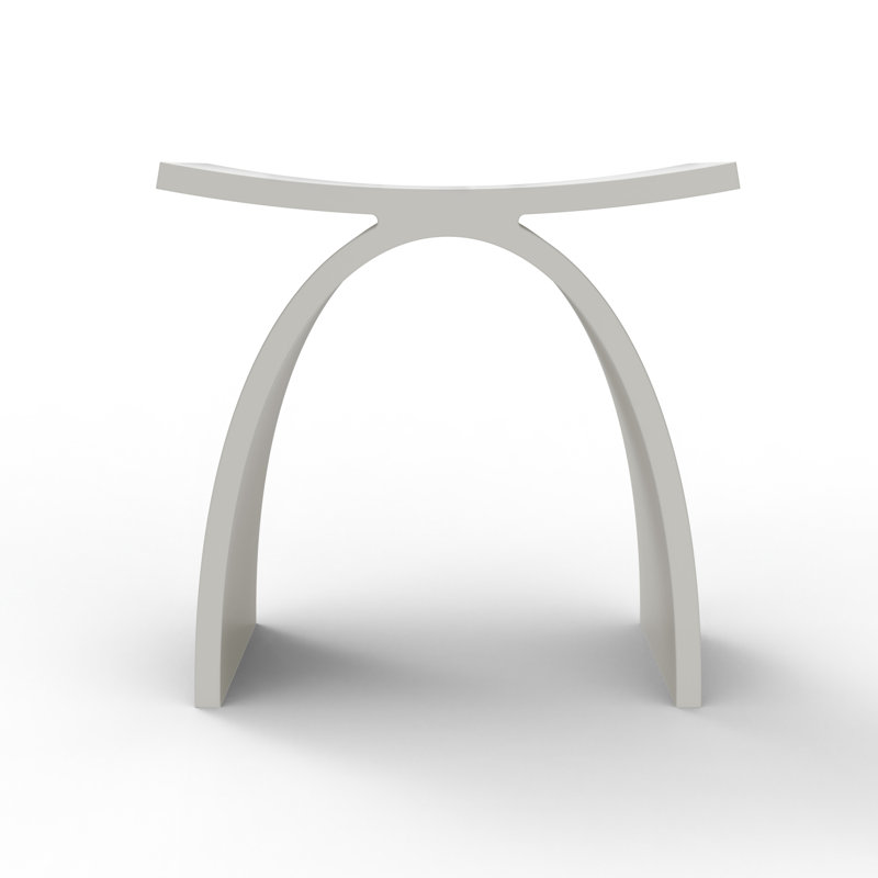 Tabouret de douche Chloe, Blanc / Blanc