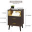Demyra 45cm W Manufactured Wood Bedside Table-687846415