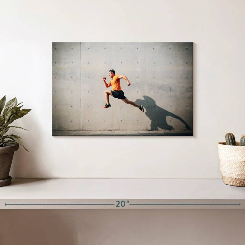 Jumping Man, 8" H x 12" W