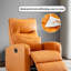 Multi-Functional Manual Recliner with Faux Leather-112256296