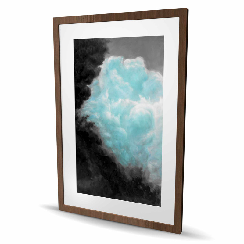 Turquoise Clouds - Livingroom Mountains, reproduction encadrée