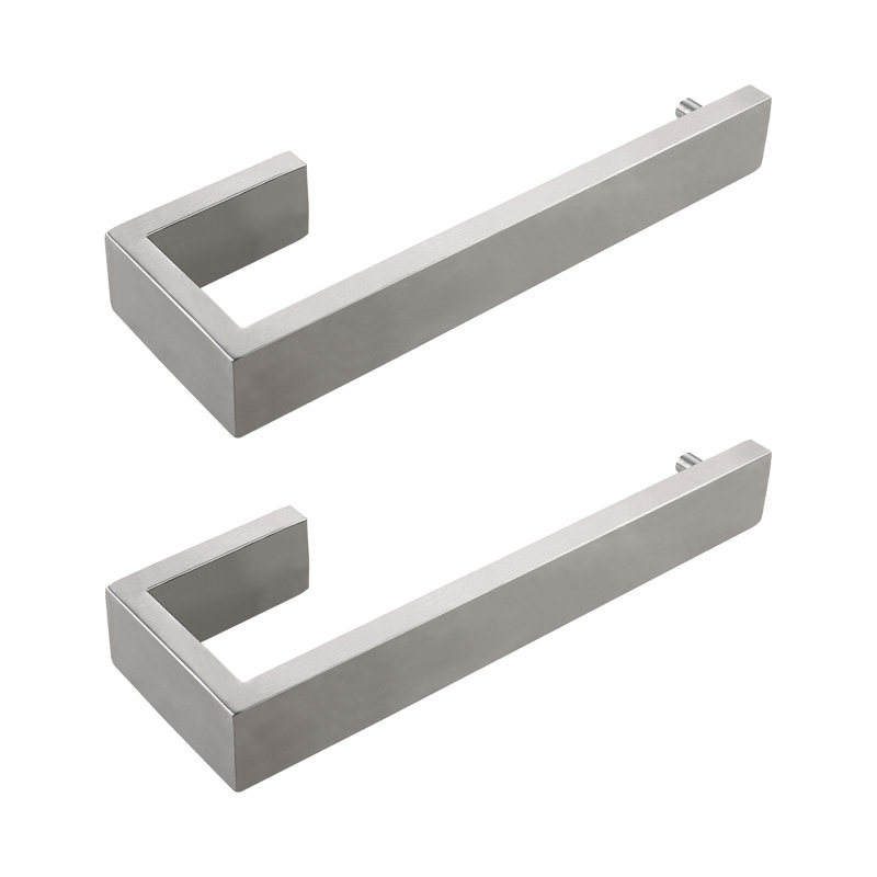 Porte-serviettes mural en acier inoxydable, Nickel brossé, 2