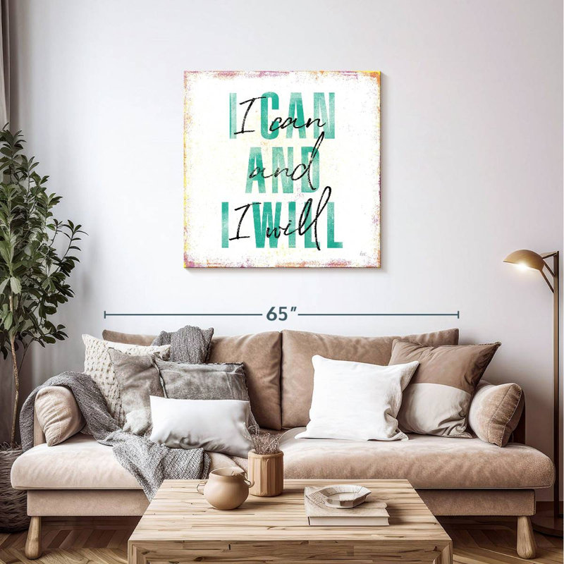 Tergel I Can And I Will, H 36 po x l 36 po