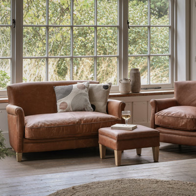 Phillipston 2 Seater Top Grain Leather Sofa
