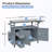 Rolling Stainless Steel Top Outdoor Kitchen Island With Spice Rack And Towel Rack-1924578490