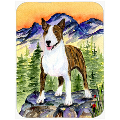 Planche à découper Winston Porter Bull Terrier et verre de montagne